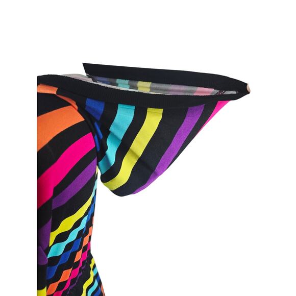 Torrid Super Soft Knit Hooded Long Line Stripped Open/ Tie Closure Cardigan 2/2X - Picture 4 of 5